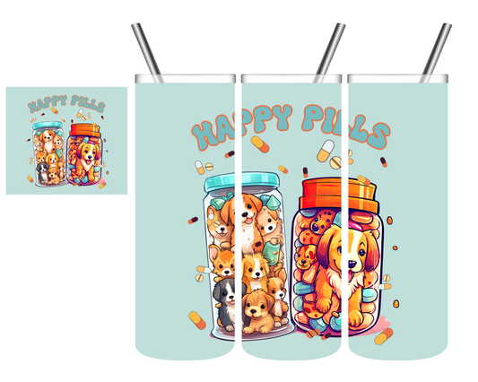 Dog Happy Pills 20 oz Tumbler