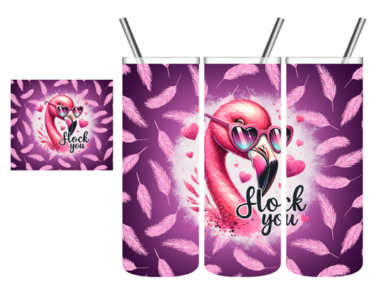Flock You Flamingo 20 oz Tumbler