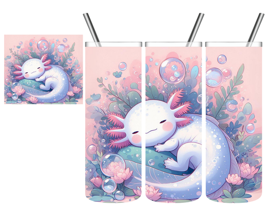 Sleeping Axolotl 20 oz Tumbler