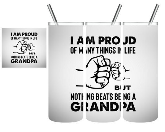 Proud Grandpa 20 oz Tumbler