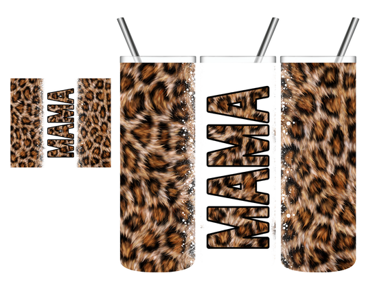 Leopard Print Mama 20 oz Tumbler