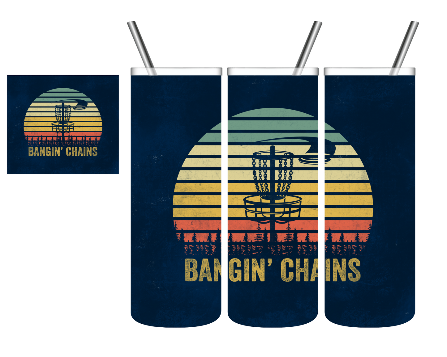 Bangin Chains Disk Golf 20 oz Tumbler