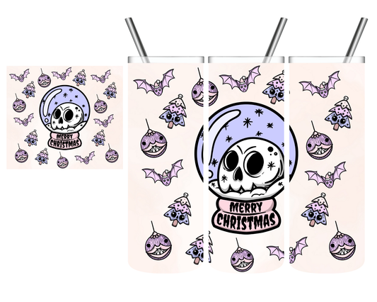 Pastel Goth Christmas Snow Globe 20 oz Tumbler