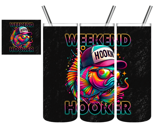 Weekend Hooker Bass Fish Fishing 20 oz Tumbler