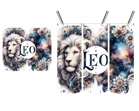 Watercolor Floral Zodiac Sign 20 oz Tumbler