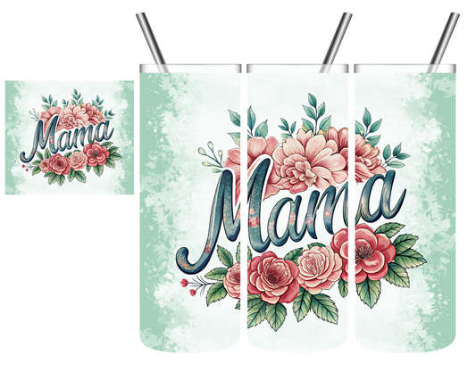 Vintage Floral Mama 20 oz Tumbler