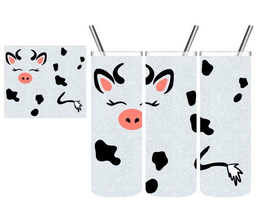 Glitter Cow 20 oz Tumbler
