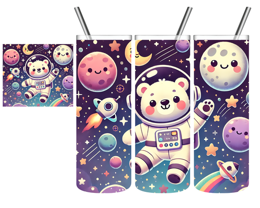 Kawaii Space Bear 20 oz Tumbler