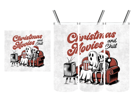 Christmas Movies & Chill 20 oz Tumbler