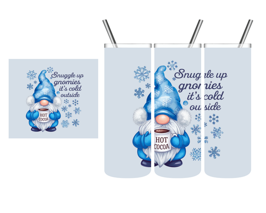 Snuggle Up Gnomies Winter Gnome 20 oz Tumbler