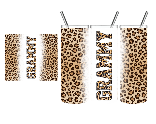 Leopard Grammy 20 oz Tumbler