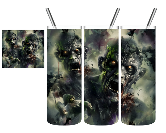 Horror Zombies Halloween 20 oz Tumbler