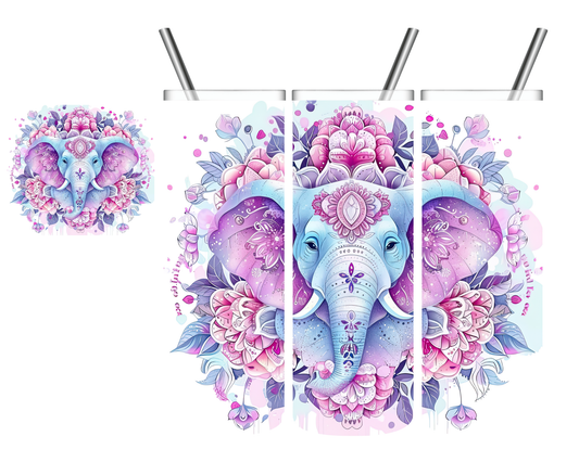 Mandala Elephant 20 oz Tumbler