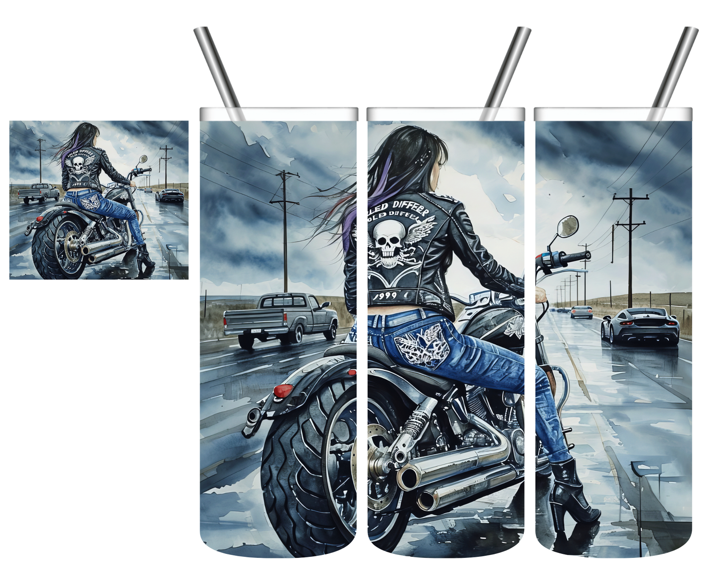 Lady Biker 20 oz Tumbler