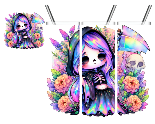 Iridescent Grim Reaper 20 oz Tumbler