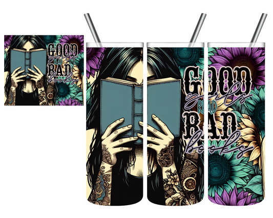 Good Girls Read Bad Books Sunflower 20 oz Tumbler