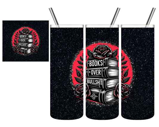 Books Over Bullshit 20 oz Tumbler