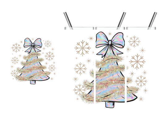 Iridescent Christmas Tree 20 oz Tumbler