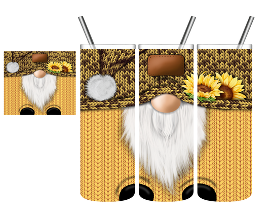 Sunflower Gnome 20 oz Tumbler