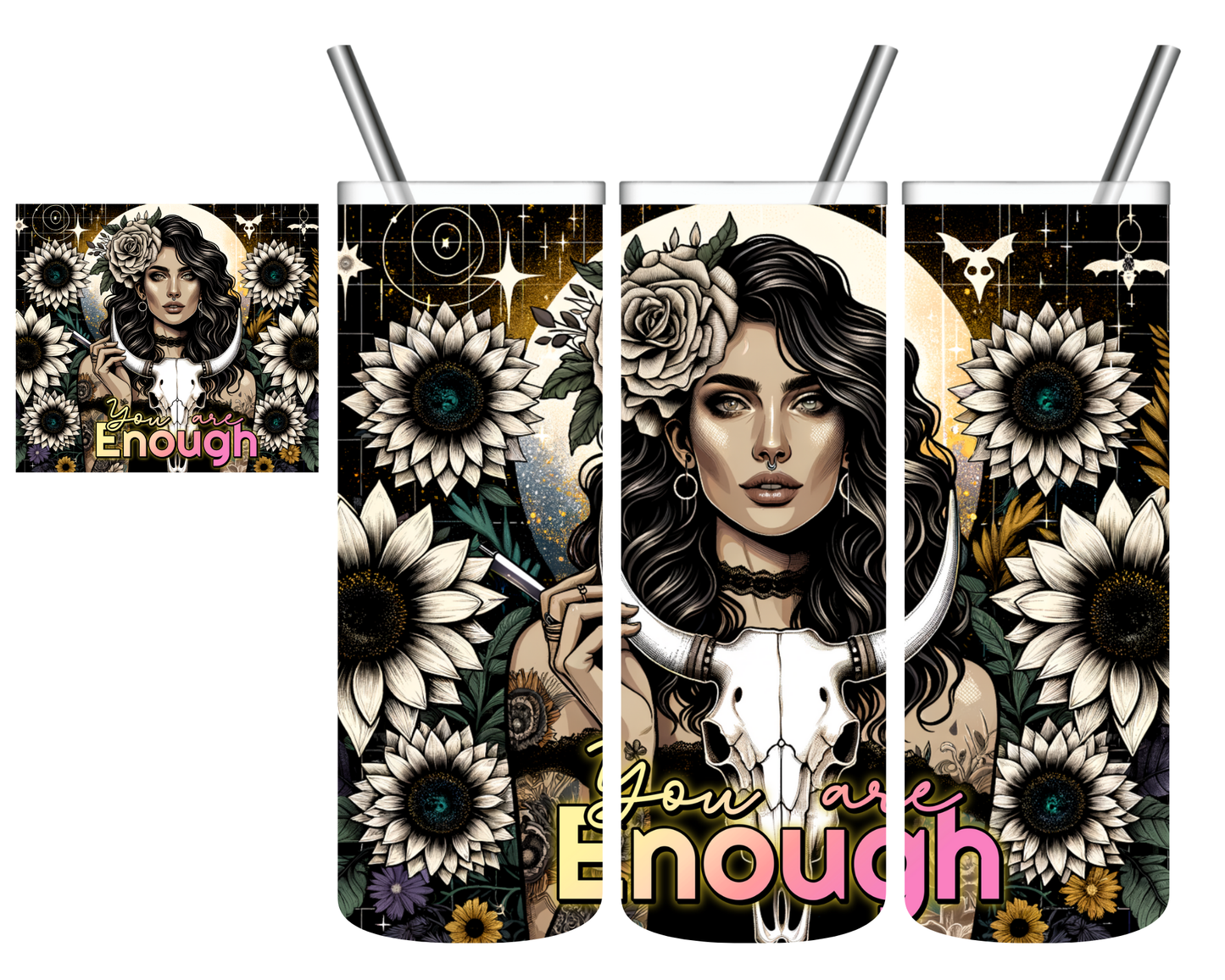 You Are Enough Western 20 oz Tumbler