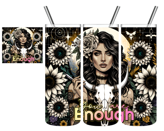 You Are Enough Western 20 oz Tumbler