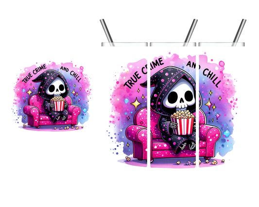 True Crime & Chill Reaper 20 oz Tumbler