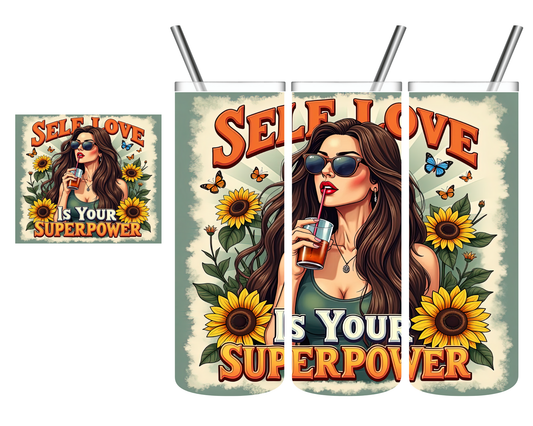 Self-Love is Your Superpower 20 oz Tumbler