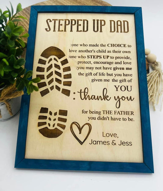 Stepdad Plaque