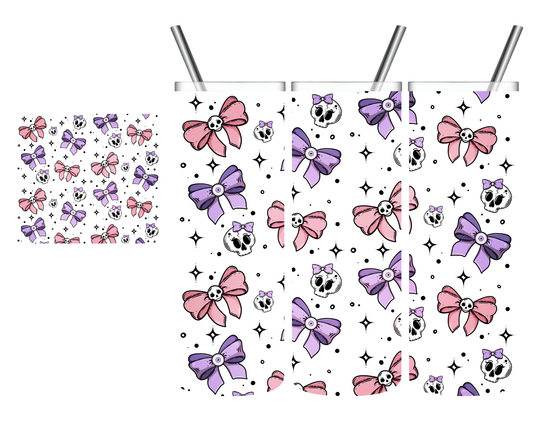 Skulls And Bows 20 oz Tumbler