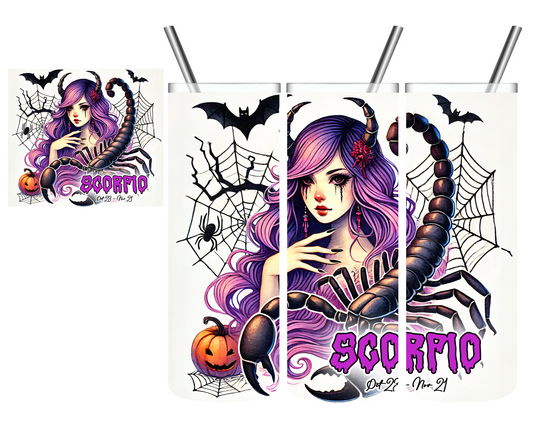 Halloween Scorpio Zodiac Sign Celestial 20 oz Tumbler