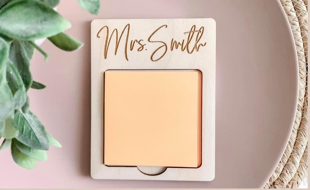 Simple Teacher Post It Note Holders