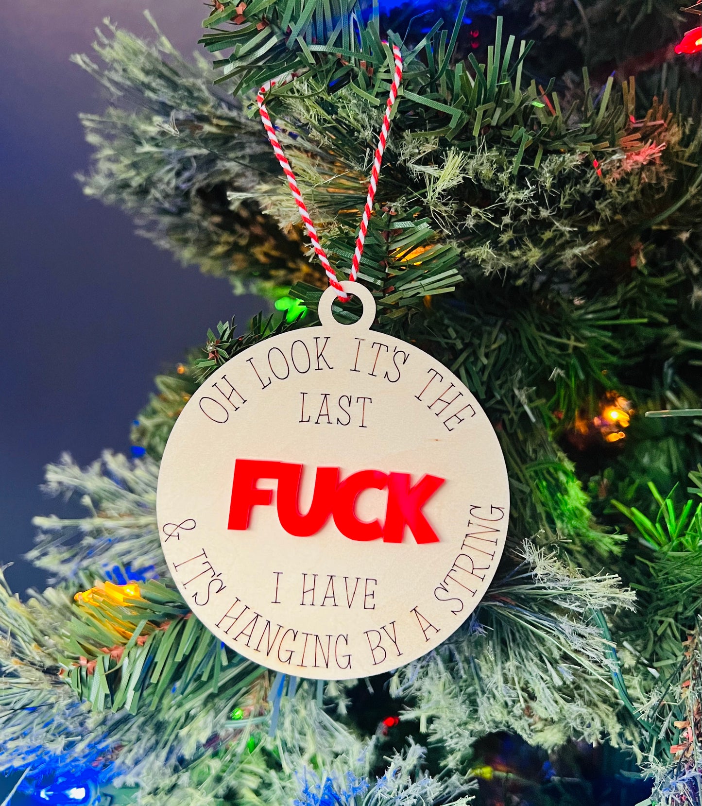 Last Fuck Christmas Ornament