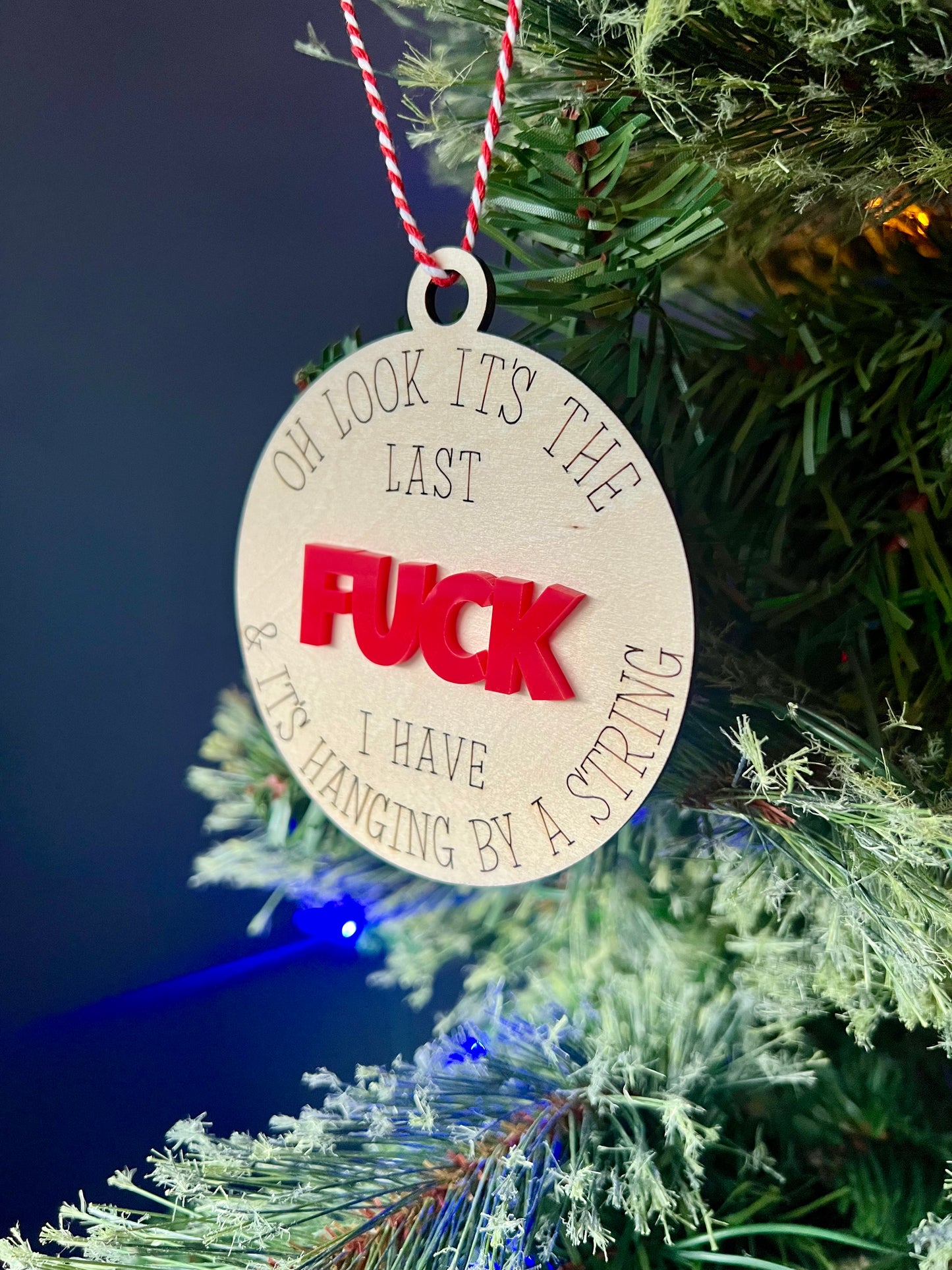 Last Fuck Christmas Ornament
