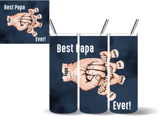 Personalized Fist Bump Father's Day Tumbler